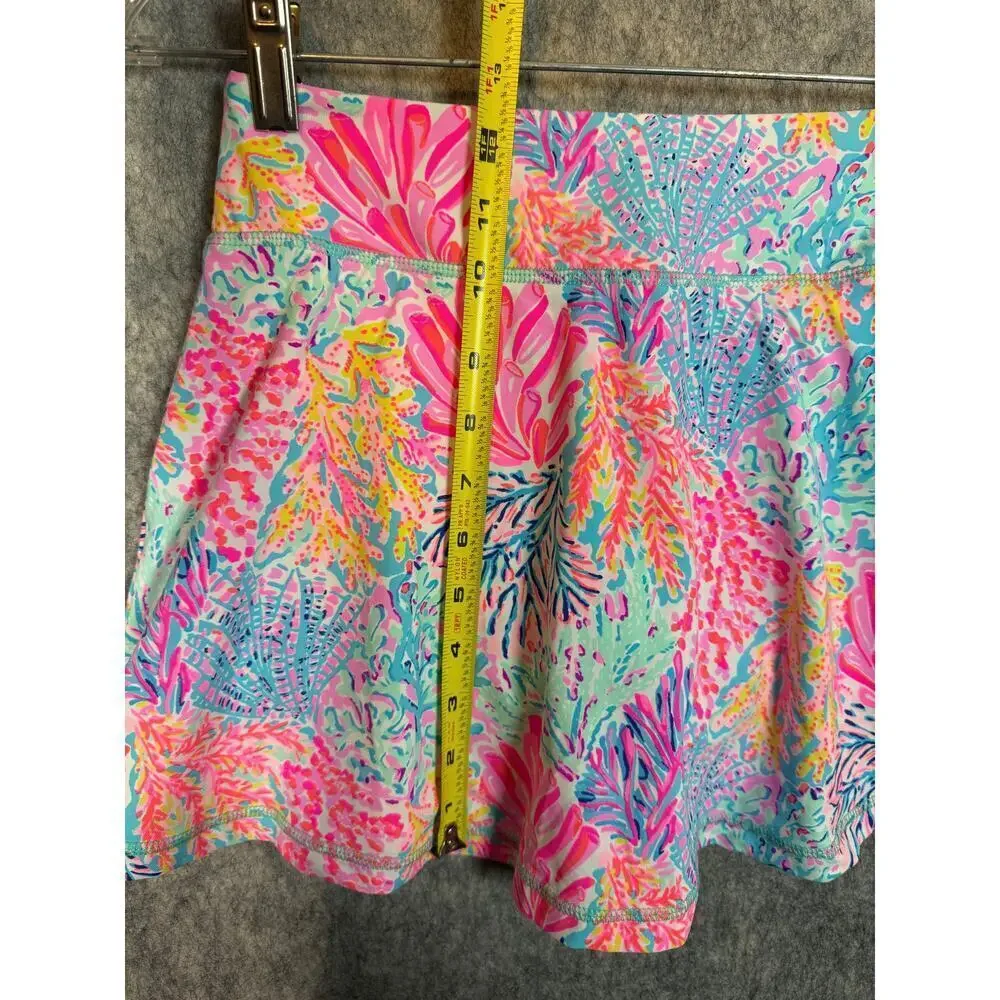 Lilly Pulitzer Luxletic Aila Skort UPF 50 Protection SPLASHDANCE Multicolor XXS